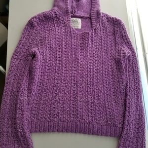 Justice purple hooded sweater
